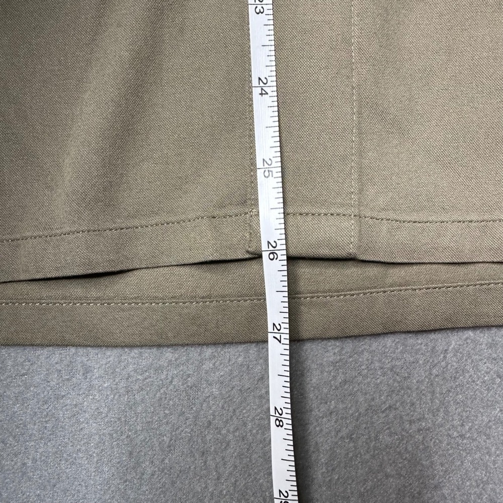 Lululemon Commission Long Sleeve Shirt XL Olive Green Button Down‎ Tech Fabric - Picture 3 of 8